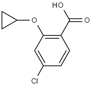 4-Chloro-2-cyclopropoxybenzoic Acid Structure