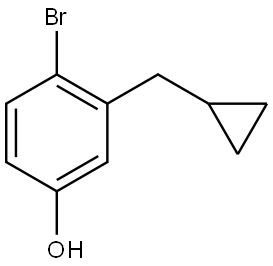 4-Bromo-3-(cyclopropylmethyl)phenol Structure