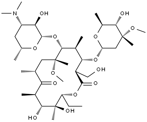 16-hydroxyclarithromycin Structure