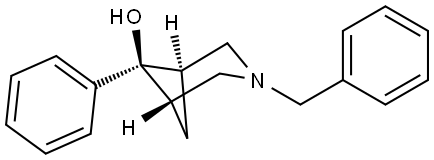 (6-endo)-6-Phenyl-3-(phenylmethyl)-3-azabicyclo[3.1.1]heptan-6-ol Structure