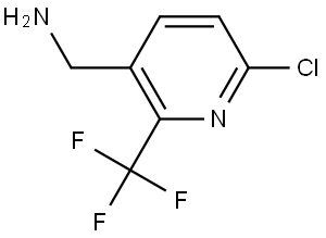 3-Pyridinemethanamine, 6-chloro-2-(trifluoromethyl)- Structure