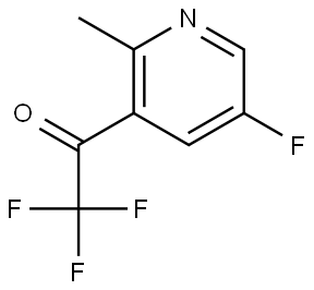 2,2,2-Trifluoro-1-(5-fluoro-2-methylpyridin-3-yl)ethanone Structure