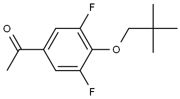 1-[4-(2,2-Dimethylpropoxy)-3,5-difluorophenyl]ethanone Structure