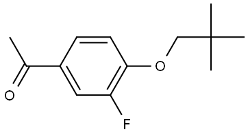 1-[4-(2,2-Dimethylpropoxy)-3-fluorophenyl]ethanone Structure