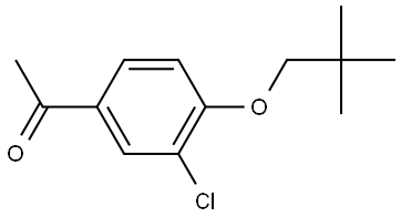 1-[3-Chloro-4-(2,2-dimethylpropoxy)phenyl]ethanone Structure