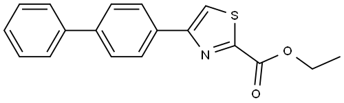 ethyl 4-([1,1'-biphenyl]-4-yl)thiazole-2-carboxylate Structure