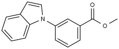 Methyl 3-(1H-indol-1-yl)benzoate Structure