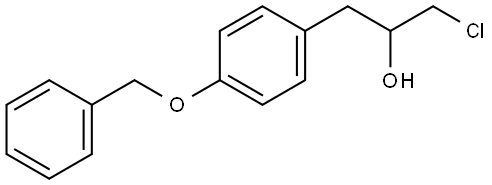 α-(Chloromethyl)-4-(phenylmethoxy)benzeneethanol Structure