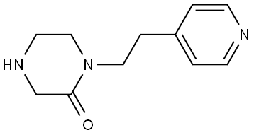 2-Piperazinone, 1-[2-(4-pyridinyl)ethyl]- Structure