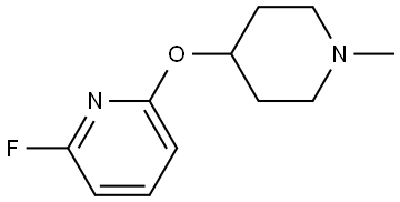 2-Fluoro-6-[(1-methyl-4-piperidinyl)oxy]pyridine Structure