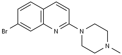 7-Bromo-2-(4-methyl-1-piperazinyl)quinoline Structure