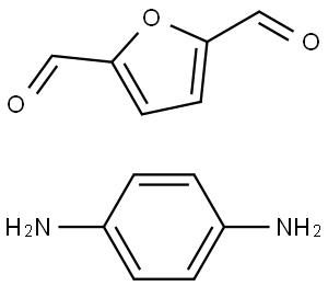 p-PDA-DFF COF 구조식 이미지