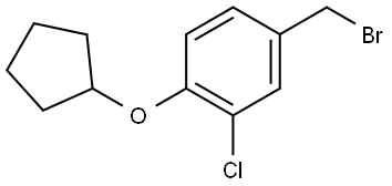 4-(Bromomethyl)-2-chloro-1-(cyclopentyloxy)benzene Structure