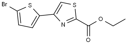 Ethyl 4-(5-bromo-2-thienyl)-2-thiazolecarboxylate Structure