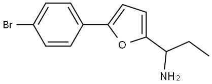 1-[5-(4-BROMOPHENYL)FURAN-2-YL]PROPAN-1-AMINE Structure