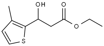 Ethyl 3-Hydroxy-3-(3-methyl-2-thienyl)propanoate Structure