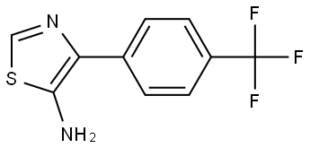 5-Amino-4-(4-trifluoromethylphenyl)thiazole 구조식 이미지