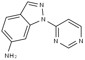 1-(Pyrimidin-4-yl)-1H-indazol-6-amine Structure