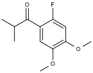 1-(2-fluoro-4,5-dimethoxyphenyl)-2-methylpropan-1-one Structure