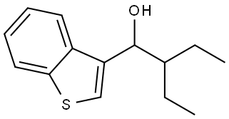 1-(benzo[b]thiophen-3-yl)-2-ethylbutan-1-ol Structure