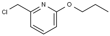 2-(chloromethyl)-6-propoxypyridine Structure