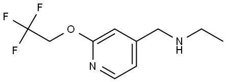 N-Ethyl-2-(2,2,2-trifluoroethoxy)-4-pyridinemethanamine Structure