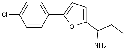 1-[5-(4-CHLOROPHENYL)FURAN-2-YL]PROPAN-1-AMINE Structure