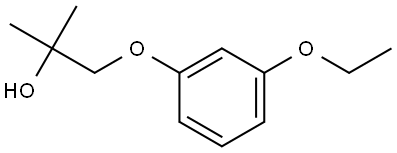 1-(3-Ethoxyphenoxy)-2-methyl-2-propanol Structure