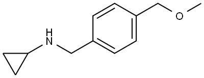 N-Cyclopropyl-4-(methoxymethyl)benzenemethanamine Structure