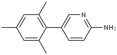 5-(2,4,6-Trimethylphenyl)-2-pyridinamine 구조식 이미지