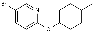 5-Bromo-2-[(4-methylcyclohexyl)oxy]pyridine Structure