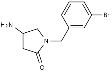 4-amino-1-(3-bromobenzyl)pyrrolidin-2-one Structure