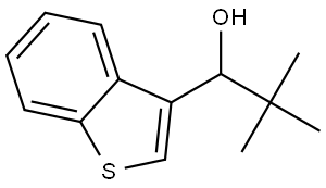 1-(benzo[b]thiophen-3-yl)-2,2-dimethylpropan-1-ol Structure