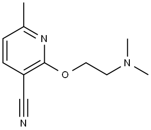 2-[2-(Dimethylamino)ethoxy]-6-methyl-3-pyridinecarbonitrile Structure