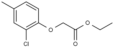 Ethyl 2-(2-chloro-4-methylphenoxy)acetate Structure