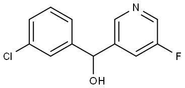 α-(3-Chlorophenyl)-5-fluoro-3-pyridinemethanol Structure