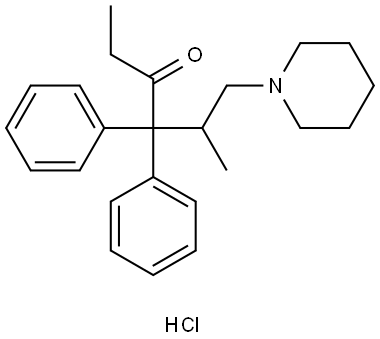 Dipipanone Hydrochloride Structure