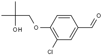 3-Chloro-4-(2-hydroxy-2-methylpropoxy)benzaldehyde Structure