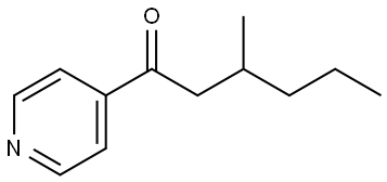 3-Methyl-1-(4-pyridinyl)-1-hexanone Structure