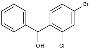 (4-bromo-2-chlorophenyl)(phenyl)methanol Structure