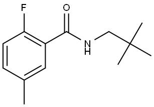 N-(2,2-Dimethylpropyl)-2-fluoro-5-methylbenzamide Structure