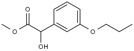 Methyl α-hydroxy-3-propoxybenzeneacetate Structure