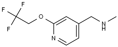 N-Methyl-2-(2,2,2-trifluoroethoxy)-4-pyridinemethanamine Structure