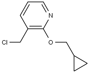 3-(chloromethyl)-2-(cyclopropylmethoxy)pyridine Structure