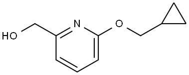 (6-(cyclopropylmethoxy)pyridin-2-yl)methanol 구조식 이미지