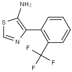 5-Amino-4-(2-trifluoromethylphenyl)thiazole Structure