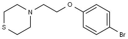 4-(2-(4-bromophenoxy)ethyl)thiomorpholine Structure