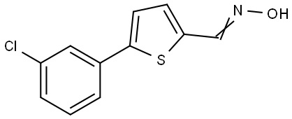 5-(3-Chlorophenyl)-2-thiophenecarboxaldehyde oxime Structure