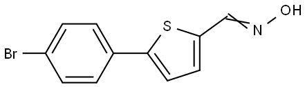 5-(4-Bromophenyl)-2-thiophenecarboxaldehyde oxime Structure