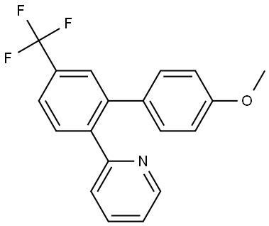 2-(4'-Methoxy-5-(trifluoromethyl)-[1,1'-biphenyl]-2-yl)pyridine Structure